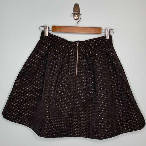 Soprano Metallic Dot Textured Skater Skirt - Picture 3 of 8